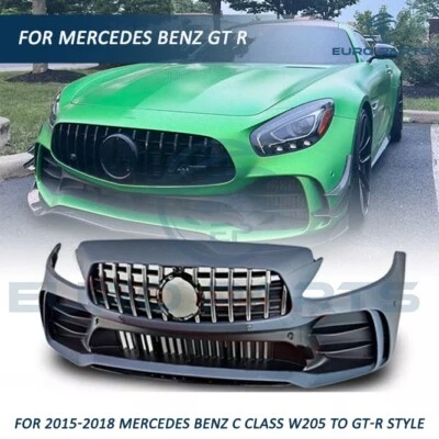 For Mercedes Benz 2015-2018 C Class W205 C300 to GT-R Style Front Bumper Kit - Изображение 1 из 4