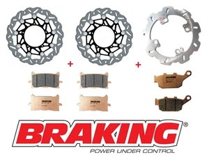 BRAKING WK KIT DISCHI MARGHERITA ANTERIORI POSTERIORE HONDA X-ADV 750 2017 2018 - Picture 1 of 1