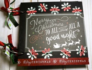 Christmas Scrapbook Album 6x6 Junk Journal 18 pages - Picture 1 of 6