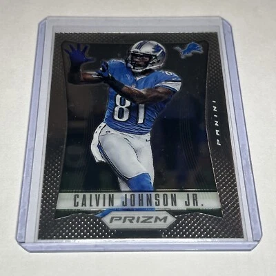 2012 Panini Prizm Calvin Johnson #64 1st Year Prizm Detroit Lions - Image 1 of 2