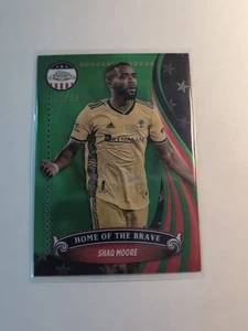 2024 Topps MLS Chrome Shaq Moore Neon Green Home Of the Brave /99 #BR-13 - Picture 1 of 2