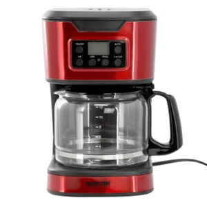 Better Chef 12 Cup Stainless Steel Programmable Coffee Maker In Red - Picture 1 of 1