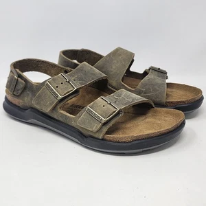 Sandalias Birkenstock Crosstown Milano de Cuero Caqui Desteñido Talla US10 43 Sin Caja NUEVAS - Imagen 1 de 15