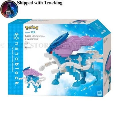 Kawada Nanoblock Pokemon Suicune Deluxe Edition NBPM-109 Modelo Oficial do Japão - Imagem 1 de 4