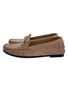 TOD'S Loafers 34 Beige PVC Used - Picture 1 of 6