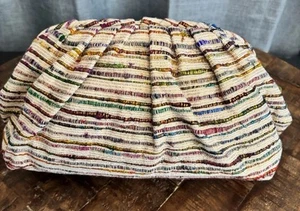 NUEVO Bolso sin asas Tuckernuck Tweed holgado a rayas metálicas OS - Imagen 1 de 16