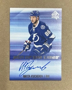 2015-16 SP Authentic Hockey Nikita Kucherov Sign Of The Times Autograph Card - Picture 1 of 2