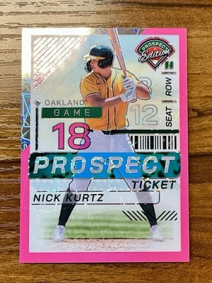 2024 Panini Prospect Edition - Nick Kurtz #143 Pink Velocity Prizm /79 (RC) - Image 1 of 4