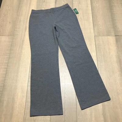 L.L. Bean Pants Womens Size M Gray Perfect Fit Bootcut Elastic Pull On High Rise - Image 1 of 4