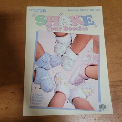 Leisure Arts Leaflet #2947 SHAKE YOUR BOOTIES 9 Pairs 1997 Pattern Kirksey - Image 1 of 2