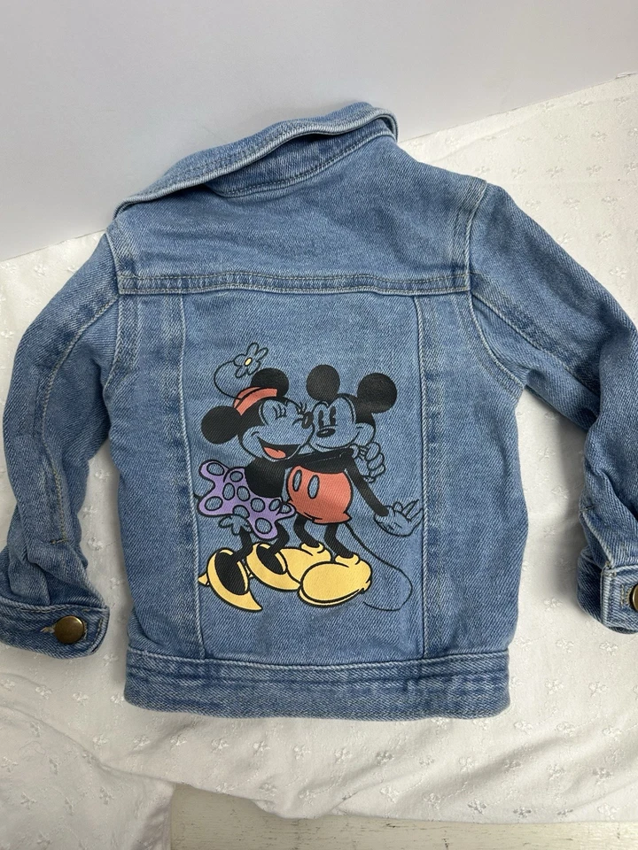 Chaqueta Jean Disney Infantil y Niñas Pequeñas Azul Denim Minnie Mickey Mouse 12 Mth Foto 1 de 4