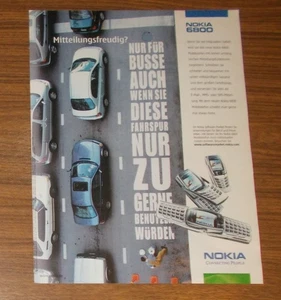 Rare advertising Nokia 6800 - happy to communicate? 2003 Bus Track - Picture 1 of 1