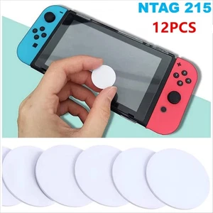 12PCS Round NTAG215 NFC Tags Blank Cards RFID Chip for TagMo Amiibo Programming - Picture 1 of 6