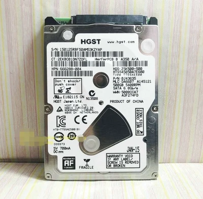 Hitachi Z5K500 HTS545050A7E680  500GB,5400RPM 7MM 2.5" SATA Notebook hard disk - Image 1 of 3