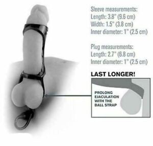 Guaina fallica per pene indossabile con piccolo plug dilatatore anale prostata