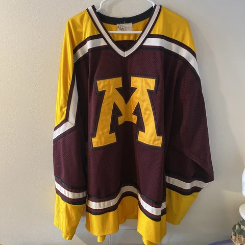 Vtg Minnesota Gophers WCHA Hockey Jersey Mens M NCAA Koronis Sports Cover