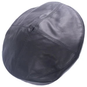 Solid Color Classic Black Womens Leather Street Style Beret Cap T530 - Bild 1 von 11