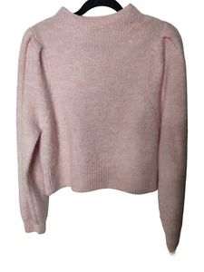 WEEKDAY Sadie Sweater Size Small Oversized Jumper Pink Wool Alpaca Blend Cosy - Picture 1 of 10