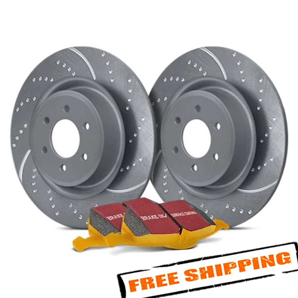 Kit de frenos traseros ranurados y con hoyuelos Super Street EBC Stage 5 para Honda Pilot 09-15 Foto 1 de 4