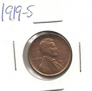 1919-S Lincoln centesimo: FDC a scelta rosso marrone - Foto 1 di 2