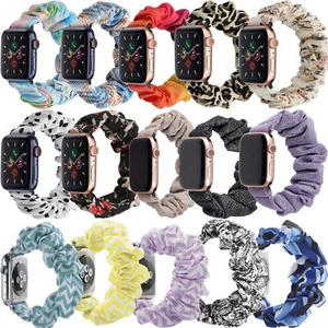 Scrunchie Bracelet iWatch Band Strap for Apple Watch Series 7 6 5 4 3 SE 41/45mm - Picture 1 of 15