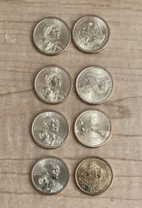 2009-2012 Denver & Philadelphia Native American Golden $1 Set Uncirculated - 60 - Picture 1 of 6