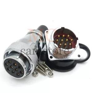 WF28 10pin Panel Mount Connector Plug Socket,25A 500V Aviation Cable Connector - Picture 1 of 6