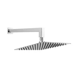 Kopfbrause Regendusche Duschkopf 25x25cm Edelstahl Regendusche Set mit Duscharm - Bild 1 von 2