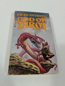 God of Tarot Piers Anthony 1986 Paperback Fantasy Dragons Action Vintage - Picture 1 of 3