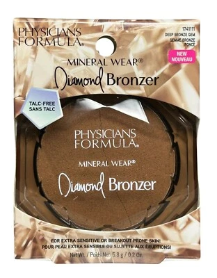 Physicians Formula Mineral Wear Diamond Bronzer ~ Deep Bronze Gem 1741111 - Image 1 of 4