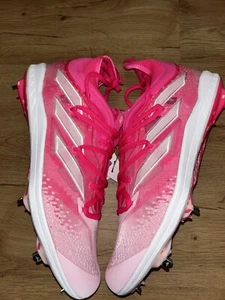 ADIDAS MENS ADIZERO AFTERBURNER NEWWAVE METAL BASEBALL CLEATS SIZE 15 NWOB PINK - Picture 1 of 5