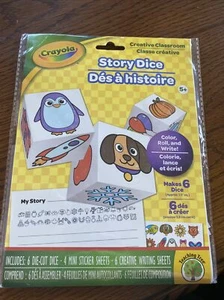 Crayola Create A Story Dice Game Creative Writing Home School Activity Art Kit - Picture 1 of 2