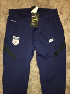 Nike USA Soccer Vaporknit On Field Match Pants Blue Mens Size Small CD9321-421 - Picture 1 of 3