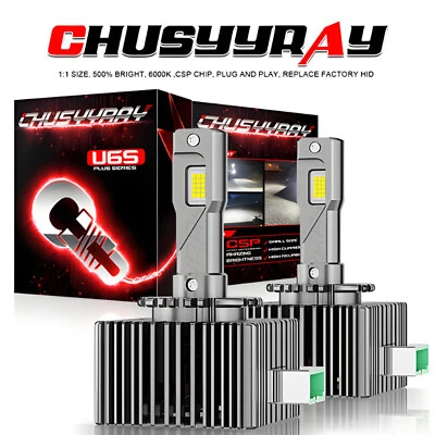 Для Lincoln MKC 2015-2017 2 X LED D3S фары лампы дальнего ближнего света 6000K белый - Изображение 1 из 4