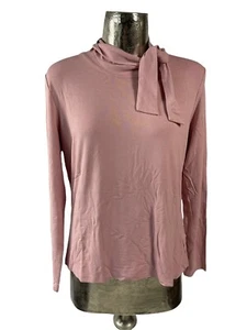 Top jersey OSCAR B para mujer NUEVO talla grande 16 rosa cuello redondo EU44 RRP £45 - Imagen 1 de 12
