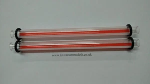 8mm x 150mm Steam boiler red line sight gauge glass with O rings - Picture 1 of 1