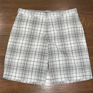 Pantalones Cortos Nike Golf Core Performance Para Hombre 38 Gris Blanco Técnica a Cuadros Elastizados Dri-Fit - Imagen 1 de 6