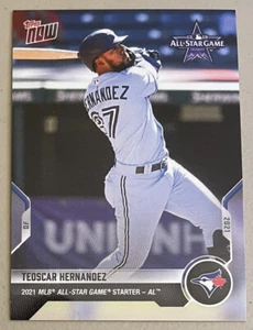 2021 Topps NOW All Star Card #ASG-13 ⚾️ Teoscar Hernandez ⚾️ Toronto Blue Jays - Picture 1 of 2