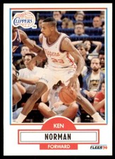 1990-91 Fleer. Ken Norman Basketball Cards #88
