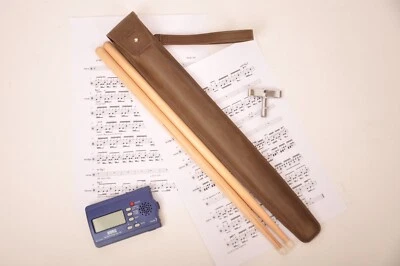Drum stick Holder by MG Leather Work (genuine leather, color Brown) - Image 1 of 4