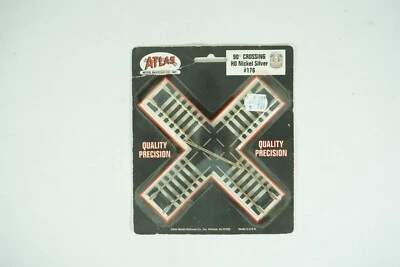 Atlas HO Gauge 90 Degree Nickel Silver Crossing #176 NEW B11 - Image 1 of 4