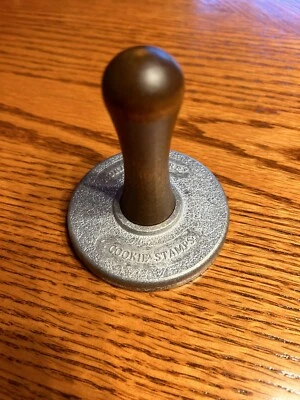 Nordic Ware Cast Metal 3” diamond cookie press stamp made in USA - Image 1 of 4