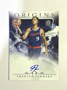 2024-2024 ORIGINS TRENTYN FLOWERS ROOKIE AUTO ON-CARD - Picture 1 of 5