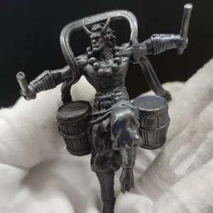 Bronze Thunder God Drummer Office Model Ornament Anime Sculpture Collection - Picture 1 of 20
