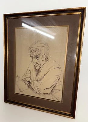 Оригинальный чернильный рисунок человека художником Мерфрой. - Изображение 1 из 4