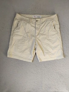 American Eagle Mens Shorts 36 Brown Prep Fit Flat Front Solid Slash Pocket - Picture 1 of 11