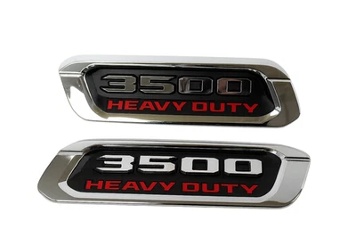 Juego de 2 insignias emblema capó resistente RAM 3500 original fabricante de equipos originales LH RH 2019-2023 Foto 1 de 2