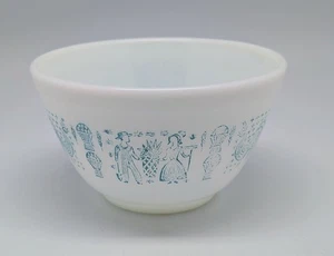 Vintage Pyrex Amish Butterprint #401 Türkis Milchglas Rührschüssel 1 1/2 pt - Bild 1 von 10