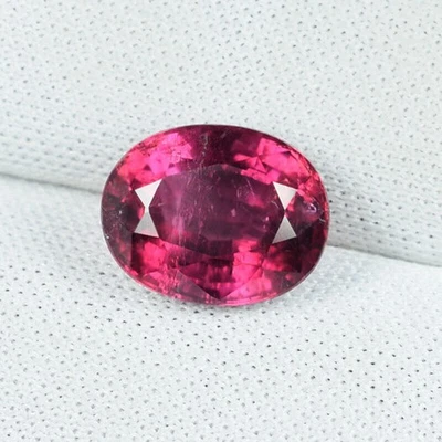 3.15 ct RARE LUSTROUS BROWNISH PURPLE PINK  NATURAL RUBELITE TOURMALINE 4127 SPD - Image 1 of 2