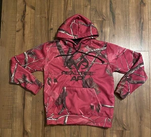 #1054 Realtree Camo Maroon Hoodie Youth 8-10 Pullover Long Sleeve - Picture 1 of 9